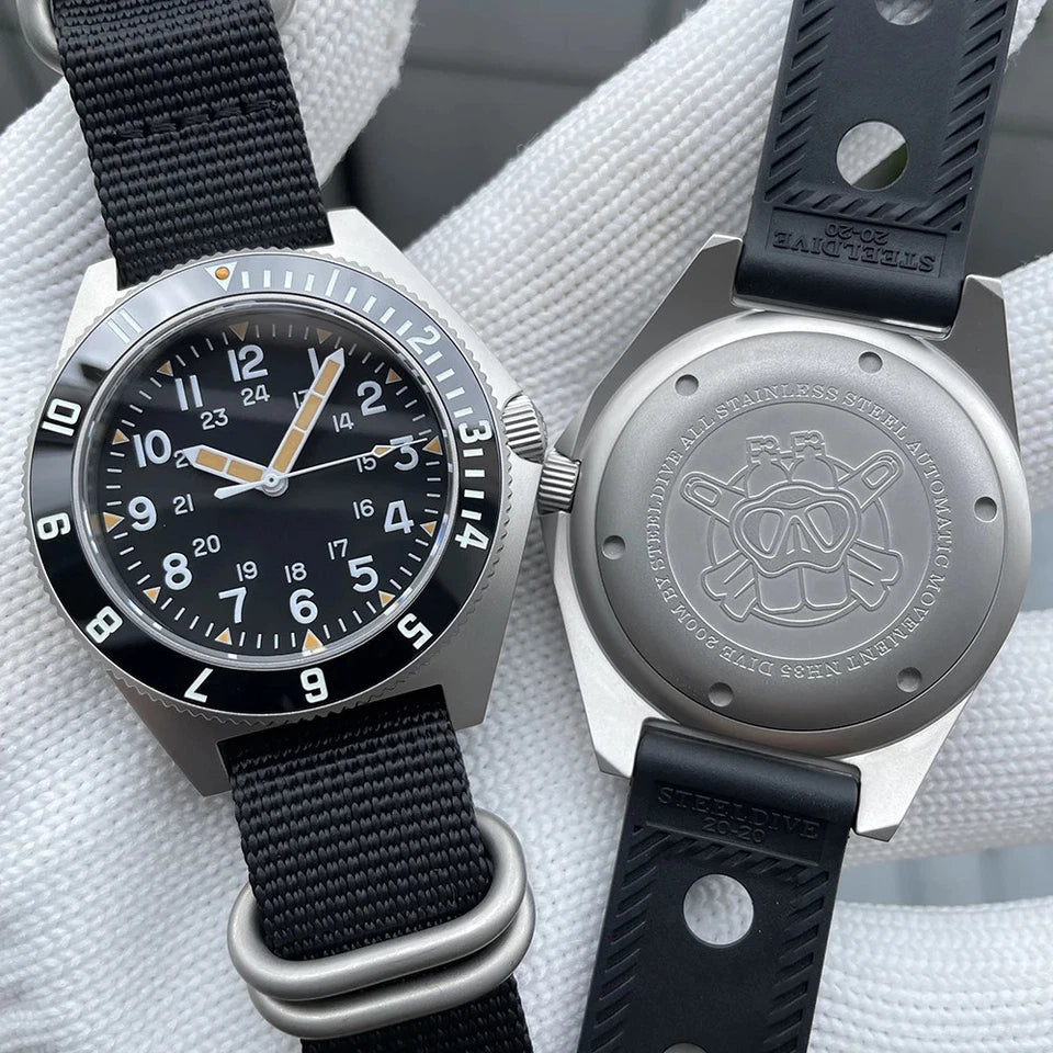 STEELDIVE SD1944 45MM NH35 Automatic Dive Watch, lifestyle shot