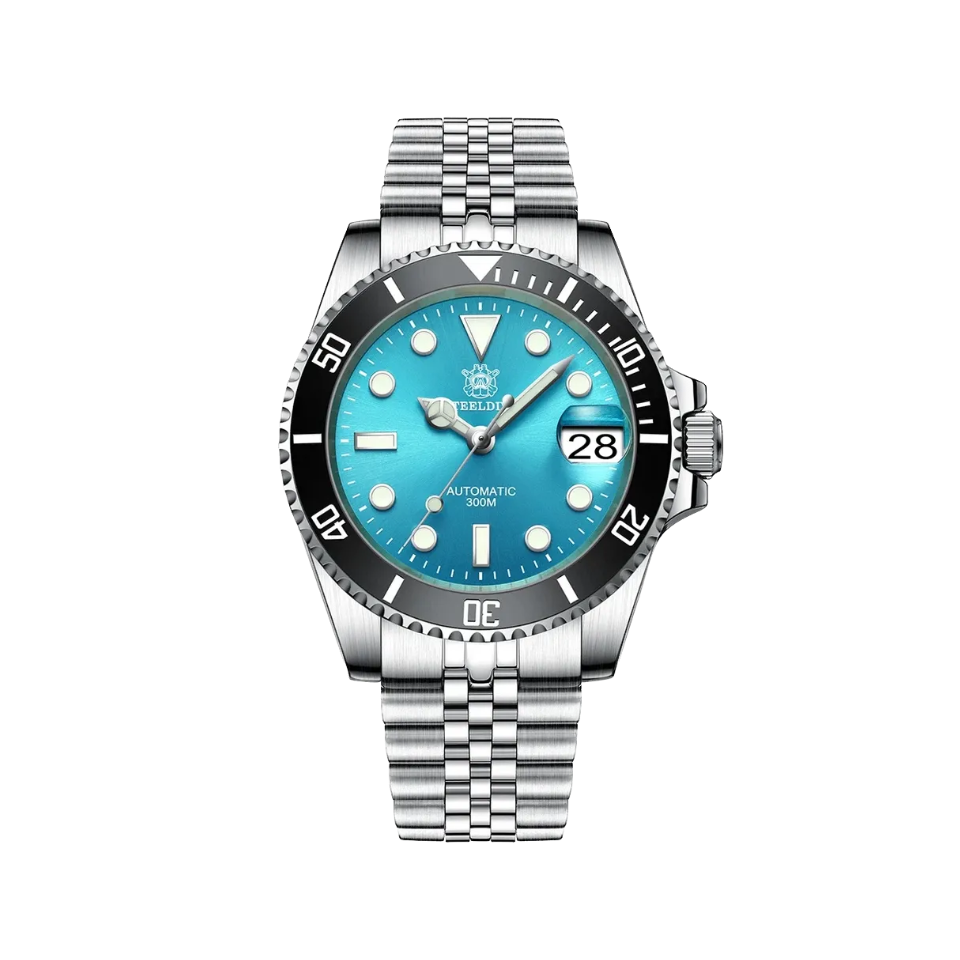 STEELDIVE SD1953 Men's NH35 Automatic Dive Watch with sky blue dial