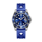 STEELDIVE SD1953 Water Ghost NH35 Automatic Men's Diver Watch with blue dial, shown on wrist