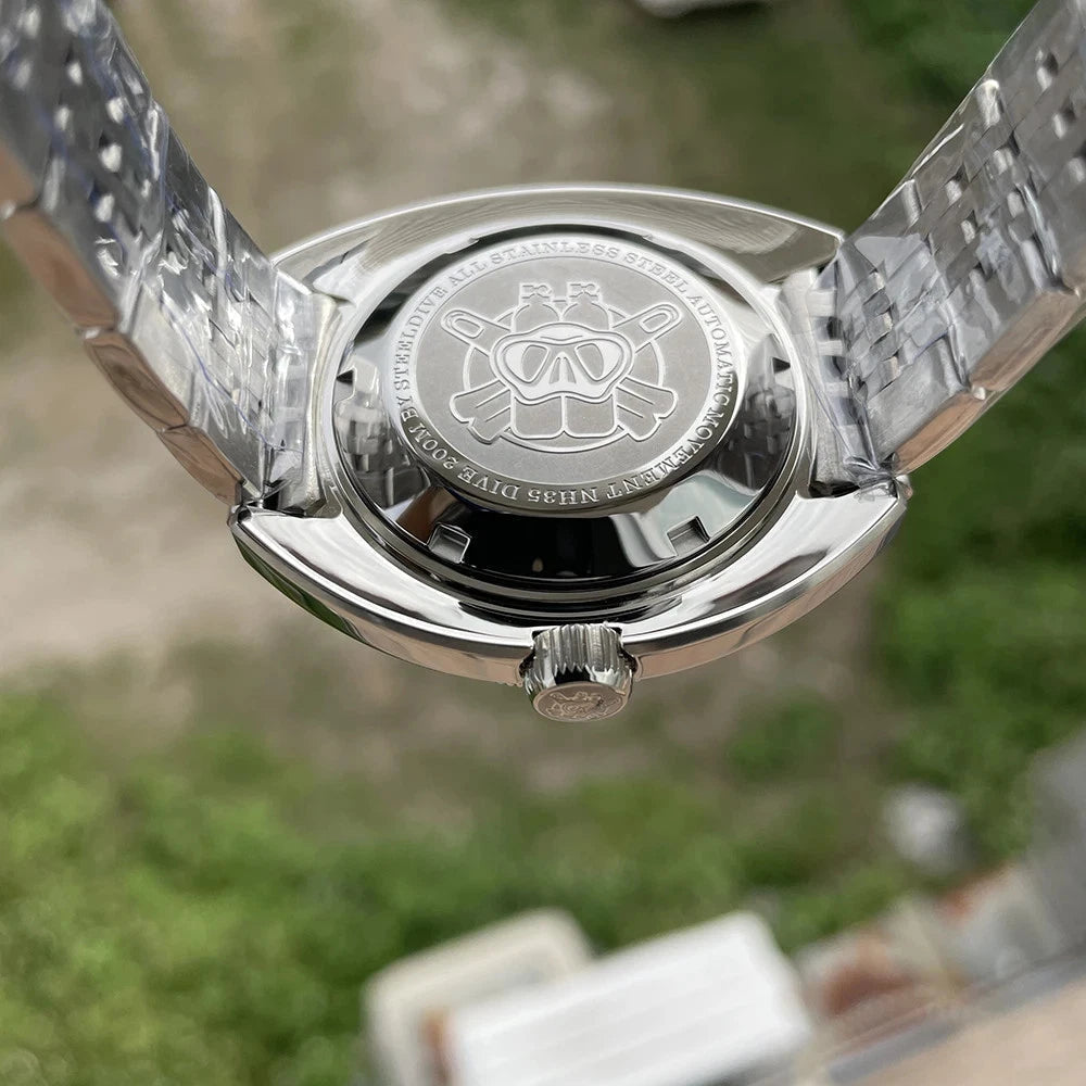 STEELDIVE SD1967 Homage Diver 43MM NH35 Automatic, shown on wrist