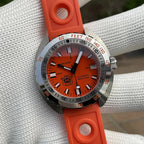 STEELDIVE SD1967 Homage Diver 43MM NH35 Automatic with orange band dial