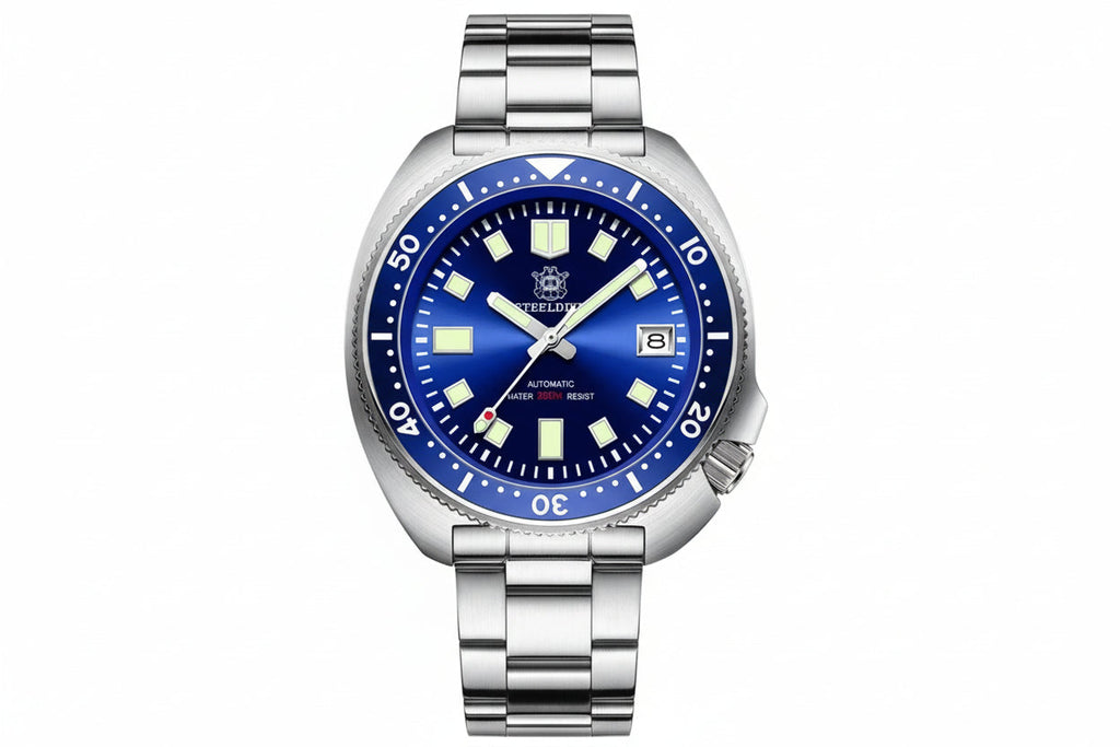 STEELDIVE SD1970 44MM NH35 Men's Dive Watch with black dial