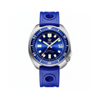 STEELDIVE SD1970 44MM NH35 Men's Dive Watch with blue dial, angled view