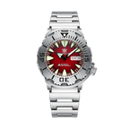 STEELDIVE SD1984 Diver 42MM Automatic NH36 with red steel dial, caseback view