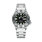 STEELDIVE SD1984 Diver 42MM Automatic NH36 with steel black dial, detail view