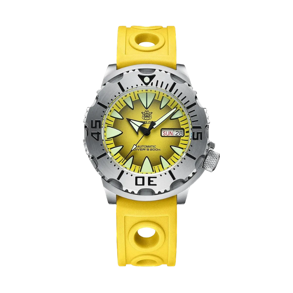 STEELDIVE SD1984 Diver 42MM Automatic NH36 with yellow dial
