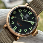 STEELDIVE SD1903S dive watch — variant 03S-GR-KN stock photo