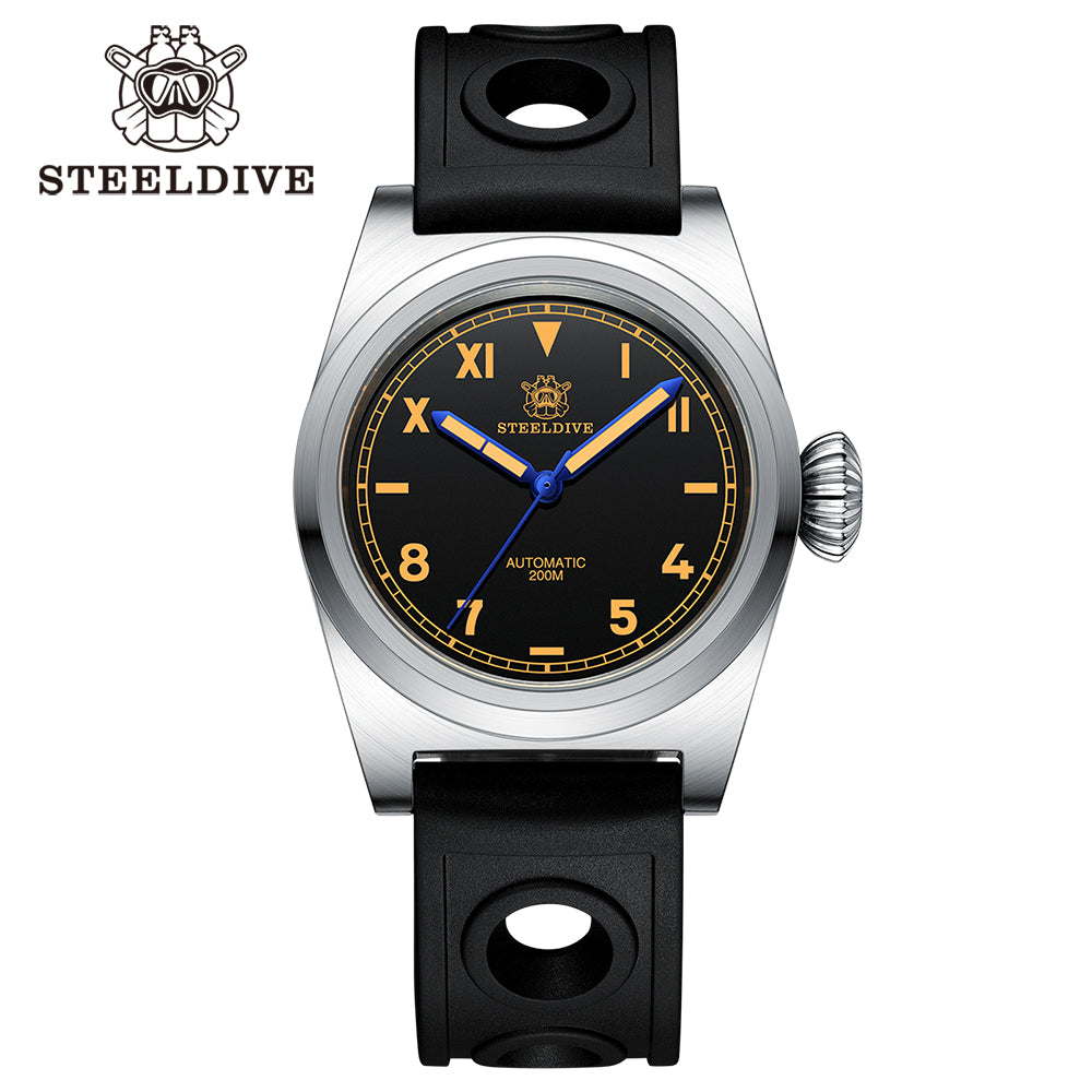 STEELDIVE SD1904 dive watch — variant 04HH-N-HR stock photo