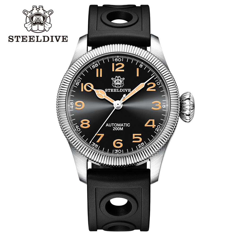 STEELDIVE SD1906 dive watch — variant 06HH-HR stock photo