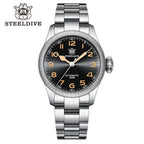 STEELDIVE SD1906 dive watch — variant 06HH-SS stock photo