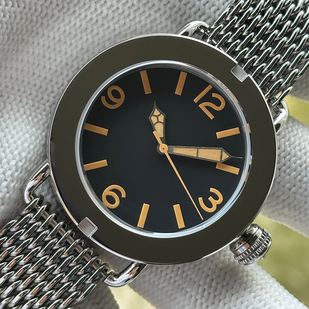 STEELDIVE SD1912 dive watch — variant 12GL-N-SK stock photo