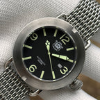 STEELDIVE SD1912 dive watch — variant 12LN-Y-SK stock photo