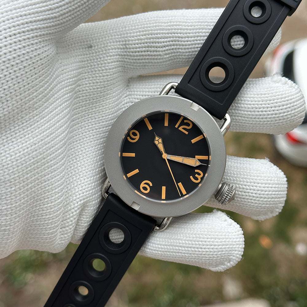 STEELDIVE SD1912 dive watch — variant 12PS-N-HR stock photo