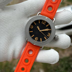 STEELDIVE SD1912 dive watch — variant 12PS-N-OR stock photo