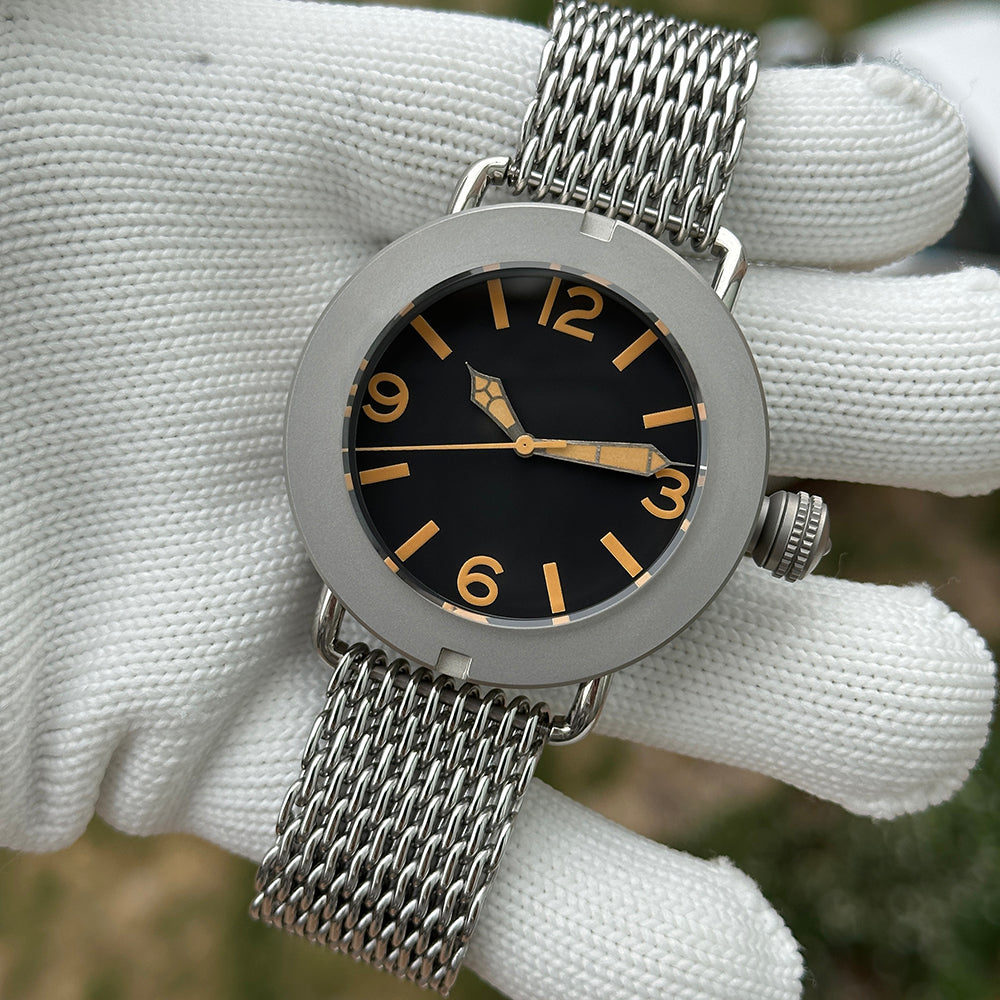STEELDIVE SD1912 dive watch — variant 12PS-N-SK stock photo