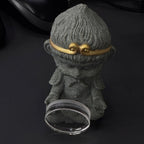 Steeldive SD1920 replacement sapphire glass thickness and edge profile shown beside figurine prop