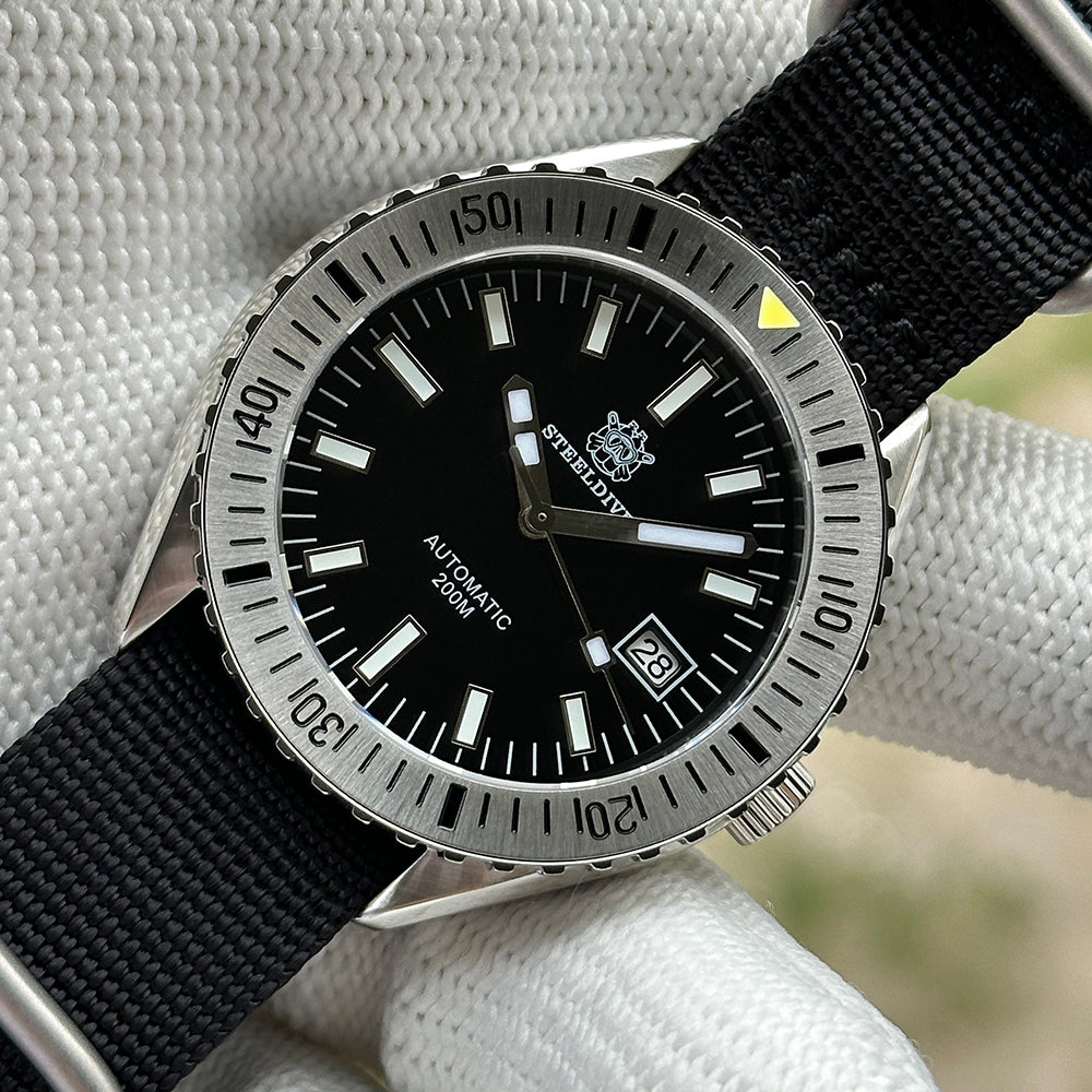 STEELDIVE SD1927 dive watch — variant 27HH-HN stock photo