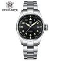 STEELDIVE SD1928 dive watch — variant 28HH-SS stock photo
