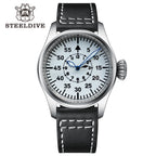 STEELDIVE SD1928B dive watch — variant 28B-WT-HR stock photo