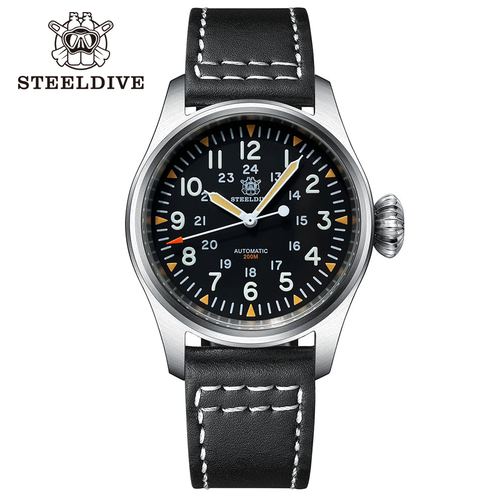 STEELDIVE SD1928H dive watch — variant 28H-HL stock photo