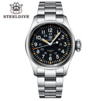 STEELDIVE SD1928H dive watch — variant 28H-SS stock photo