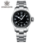 STEELDIVE SD1928M dive watch — variant 28M-SS stock photo
