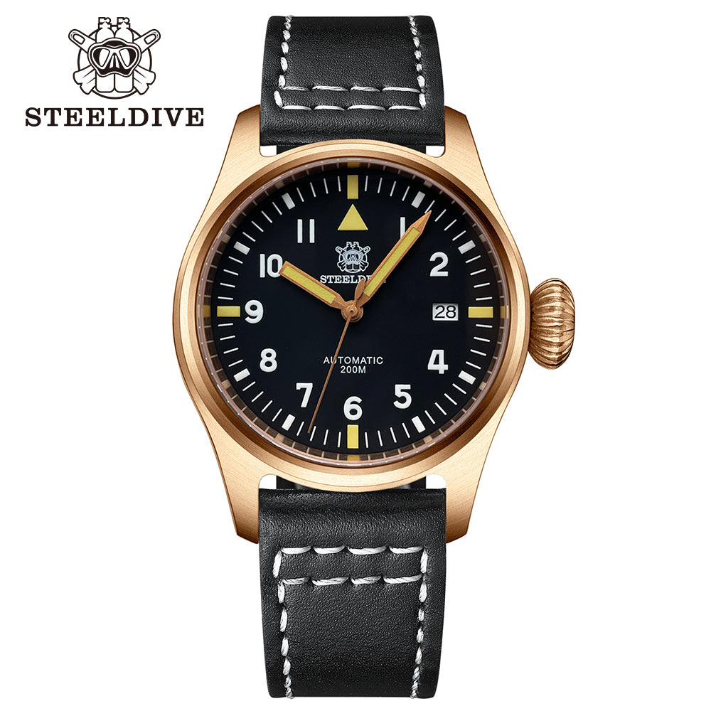 STEELDIVE SD1928S dive watch — variant 28S-HL stock photo