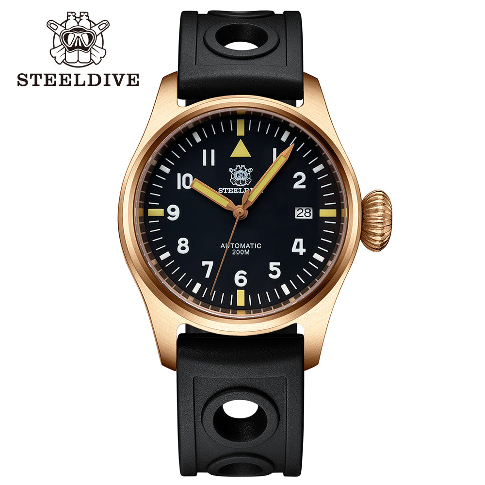 STEELDIVE SD1928S dive watch — variant 28S-HR stock photo