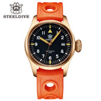 STEELDIVE SD1928S dive watch — variant 28S-OR stock photo