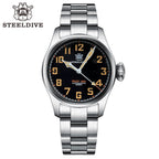STEELDIVE SD1928V dive watch — variant 28V-FG-BY-SS stock photo
