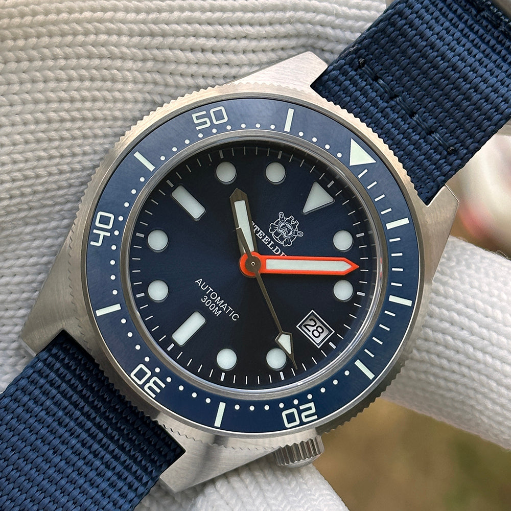 STEELDIVE SD1929 dive watch — variant 29BL-LN stock photo