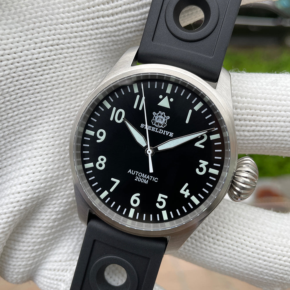 STEELDIVE SD1930 dive watch — variant 30HH-N-HR stock photo