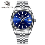 STEELDIVE SD1933 dive watch — variant 33BL-JBL stock photo