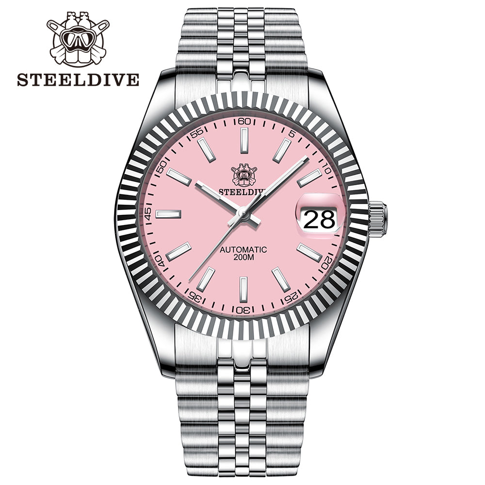 STEELDIVE SD1933 dive watch — variant 33FF-JBL stock photo