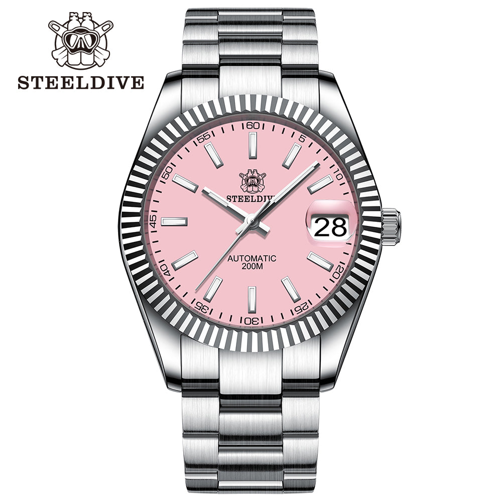 STEELDIVE SD1933 dive watch — variant 33FF-SS stock photo
