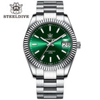STEELDIVE SD1933 dive watch — variant 33GR-SS stock photo
