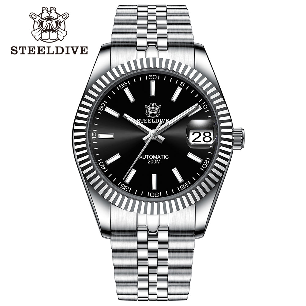 STEELDIVE SD1933 dive watch — variant 33HH-JBL stock photo