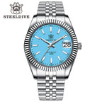STEELDIVE SD1933 dive watch — variant 33QL-JBL stock photo