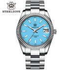 STEELDIVE SD1933 dive watch — variant 33QL-SS stock photo