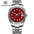 STEELDIVE SD1933 dive watch — variant 33RE-SS stock photo