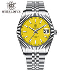 STEELDIVE SD1933 dive watch — variant 33YL-JBL stock photo