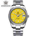 STEELDIVE SD1933 dive watch — variant 33YL-SS stock photo