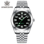 STEELDIVE SD1934K dive watch — variant 34K-JBL stock photo