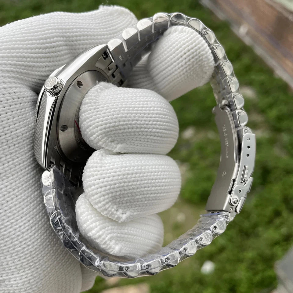 STEELDIVE SD1934T Automatic NH35 Men's Dive Watch Silver-Black