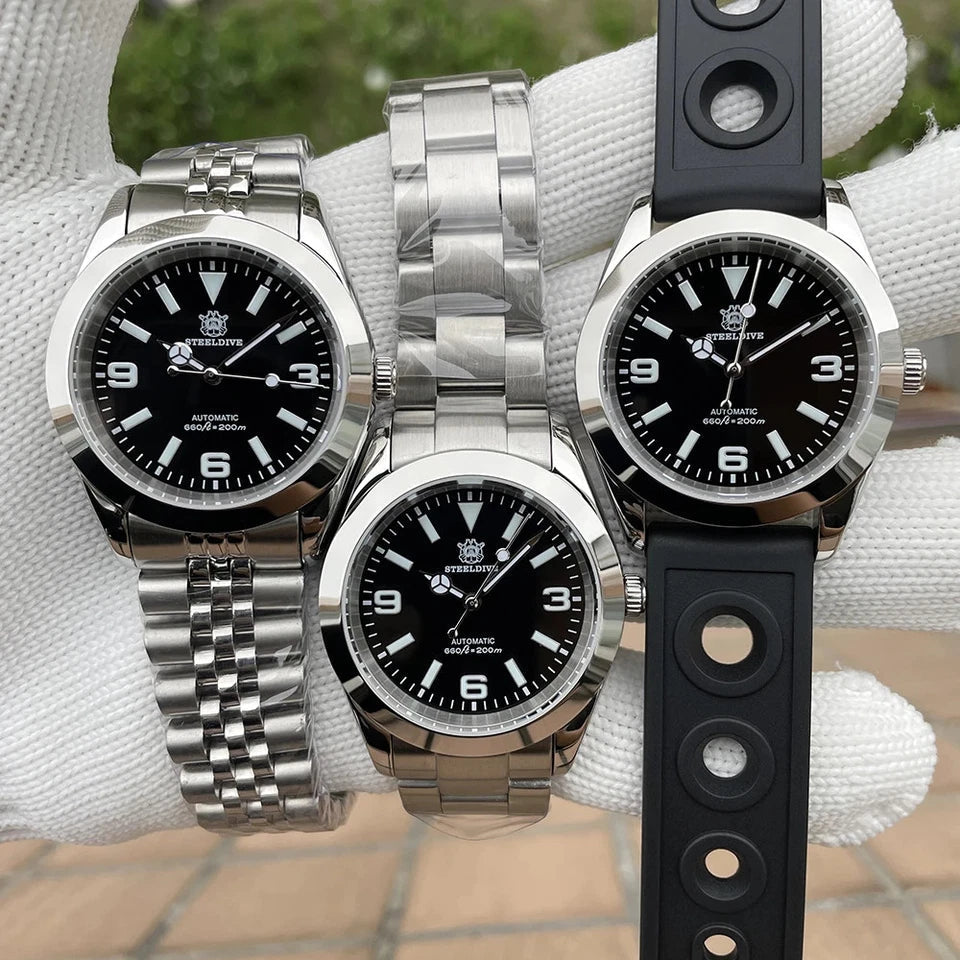 Steeldive SD1934T automatic diver watch caseback