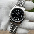 Steeldive SD1934T automatic diver watch silver black detail
