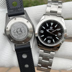 STEELDIVE SD1934T Automatic NH35 Men's Dive Watch Silver-Black