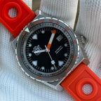 STEELDIVE SD1936 dive watch — variant 36HH-OR stock photo