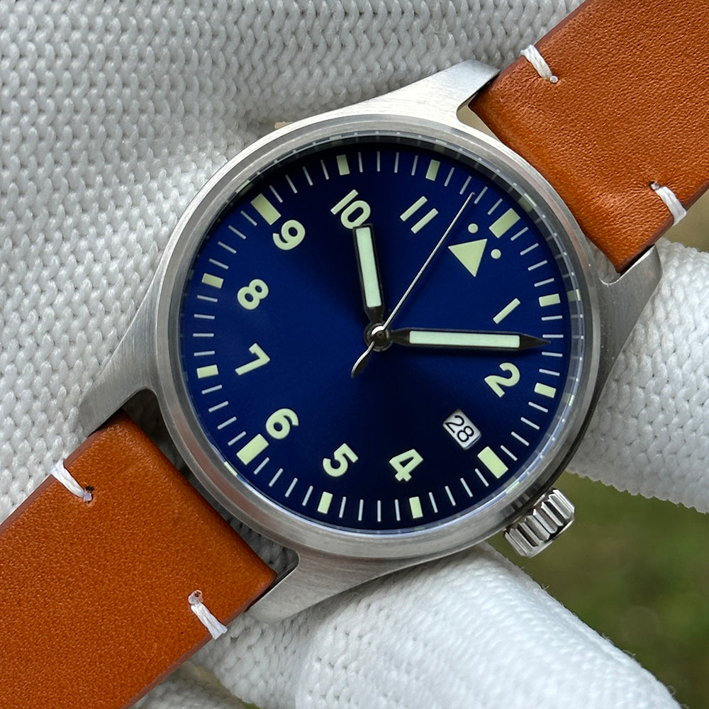 STEELDIVE SD1940 dive watch — variant 40BL-N-FM stock photo