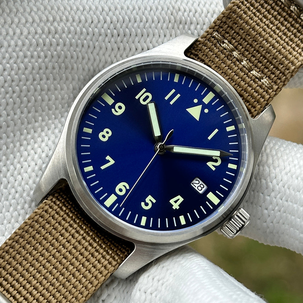 STEELDIVE SD1940 dive watch — variant 40BL-N-KN stock photo